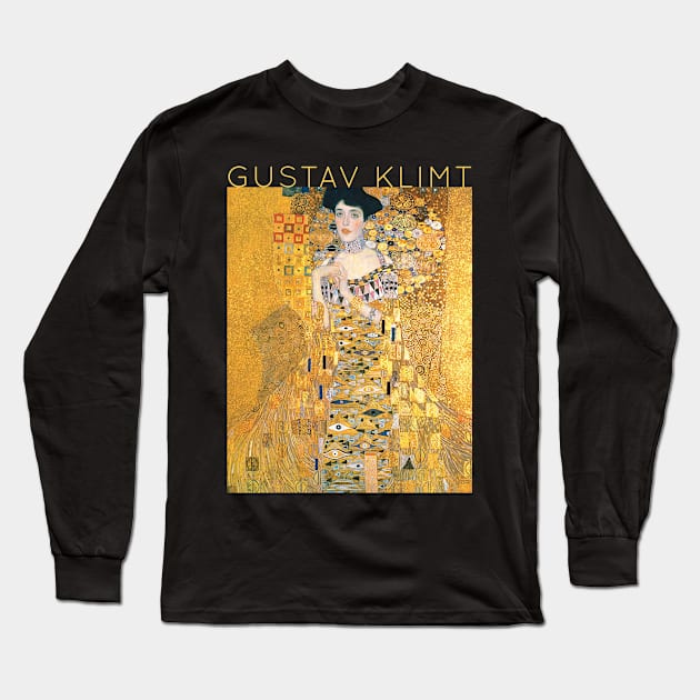 Gustav Klimt - Portrait of Adele Bloch-Bauer Long Sleeve T-Shirt by TwistedCity